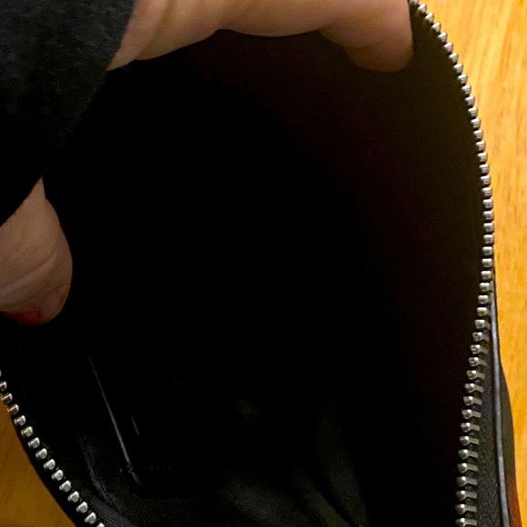 Coach Jes Baguette Crossbody Black/Red Buffalo Plaid Print - Picture 6 of 7